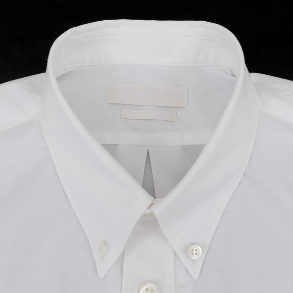 Alexander McQueen Button-Down Shirt Short-Sleeve Men's 48 (Medium) White - Picture 2 of 8